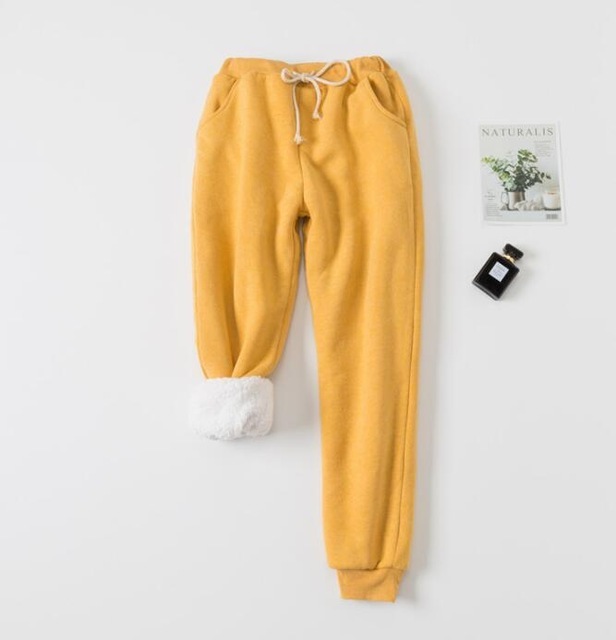 Lamb velvet padded sweatpants - الصورة 2
