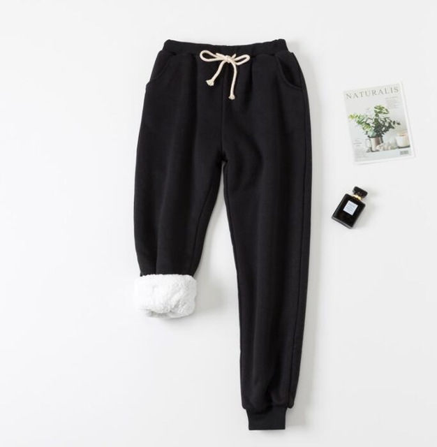 Lamb velvet padded sweatpants - الصورة 9